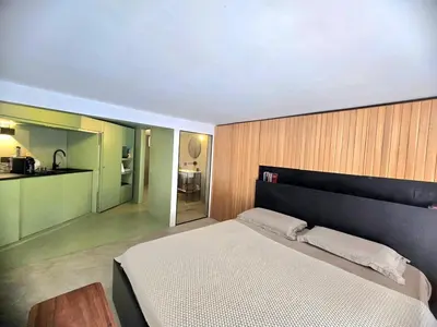 Letto o letti in una camera di Designer Studio in Cagliari's heart