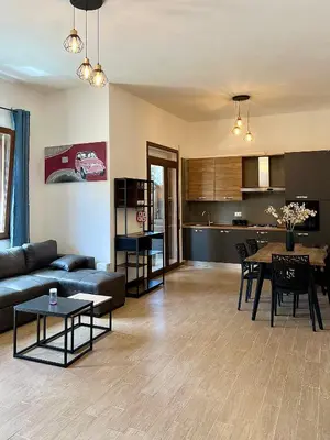 Cucina o angolo cottura di casa vacanze I GIARDINI DI VIALE REPUBBLICA