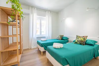 Letto o letti in una camera di Green Escape