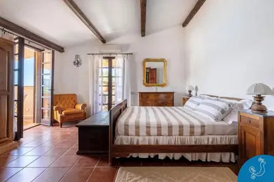 Letto o letti in una camera di Villa Anna - Charming dimora suspended over the sea