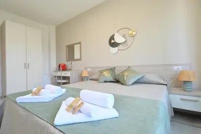 Letto o letti in una camera di Camere da Angelo
