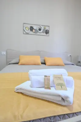 Letto o letti in una camera di Camere da Angelo