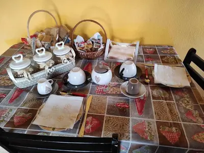 Set per la preparazione di tè e caffè presso Affitti Brevi Casa Principessa Maria