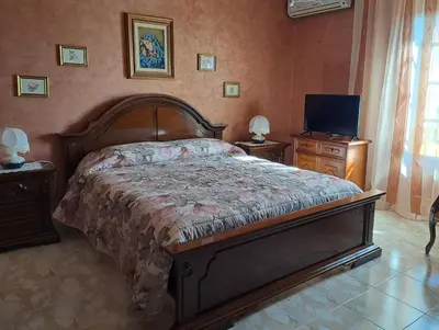 Letto o letti in una camera di Casa da Luisa