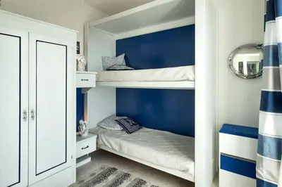 Letto o letti in una camera di Villa Orchidea