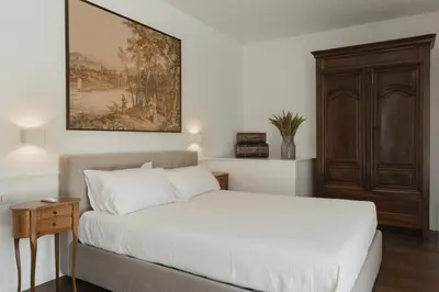 Letto o letti in una camera di Il Gallo Bianco