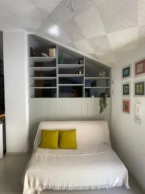 Letto o letti in una camera di La Mansardina