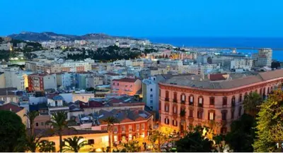 Vista generica su Cagliari o vista sulla città dall'interno dell'appartamento