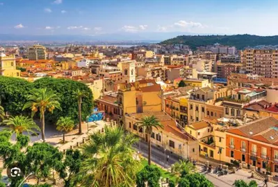 Vista generica su Cagliari o vista sulla città dall'interno dell'appartamento