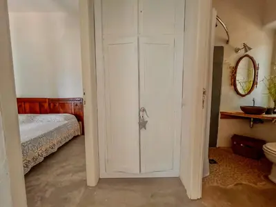 Letto o letti in una camera di Borgo Ferraria