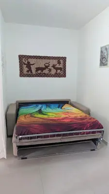 Letto o letti in una camera di Domu S'Aratzia - Vicino al mare - con parcheggio privato