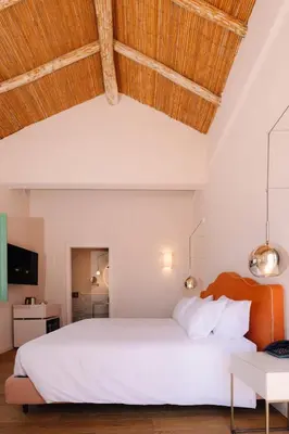 Letto o letti in una camera di Casa di Nonno