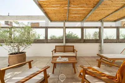Area soggiorno di Stylish Terrace Apartment