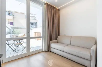Area soggiorno di Stylish Terrace Apartment