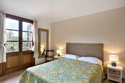 Letto o letti in una camera di Il rifugio del Frank