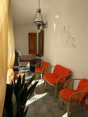 Area soggiorno di Neptunus House