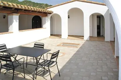 Patio o area all'aperto di Villa in Sardinia near San Pietro Beach