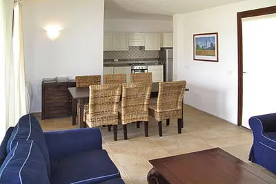Cucina o angolo cottura di Villa in Sardinia near San Pietro Beach