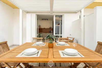 Area soggiorno di Bright Trieste Terrace Studio