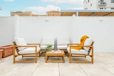 Area soggiorno di Bright Trieste Terrace Studio
