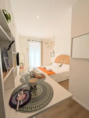 Letto o letti in una camera di Casa Di Leda 1