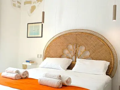 Letto o letti in una camera di Casa Di Leda 1