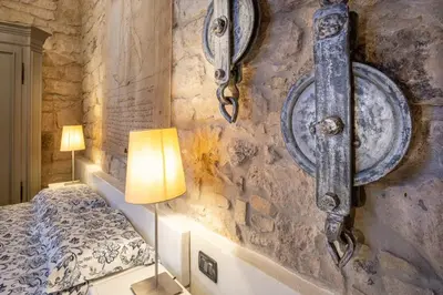 Letto o letti in una camera di Casa Ancora