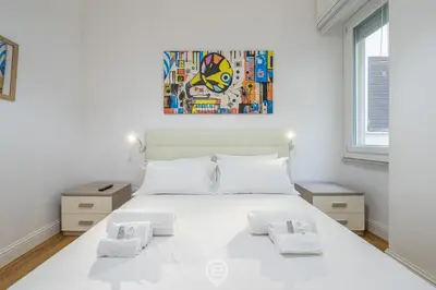 Letto o letti in una camera di Le Scale sul Porto