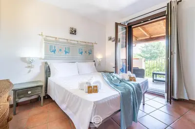 Letto o letti in una camera di Appartamento Romy