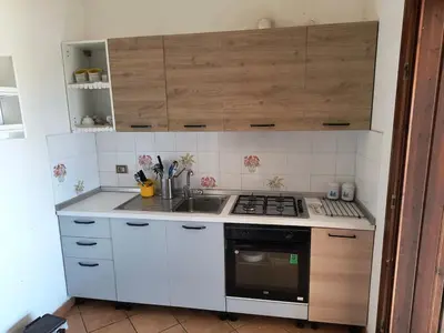 Cucina o angolo cottura di Villa Ventura, Chia