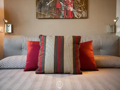 Letto o letti in una camera di Poetto Sea Breeze - Red