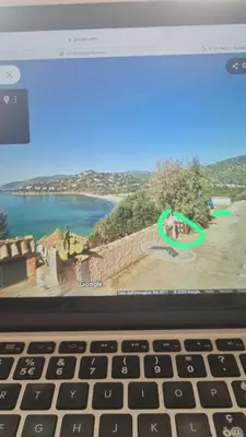 Paesaggio naturale nelle vicinanze della villa