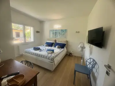 Letto o letti in una camera di Villa with garden 1000m - 300m from the beach in PULA