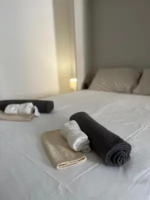 Letto o letti in una camera di Casa Malu'