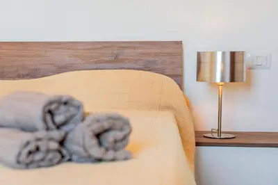 Letto o letti in una camera di Villa Bianca