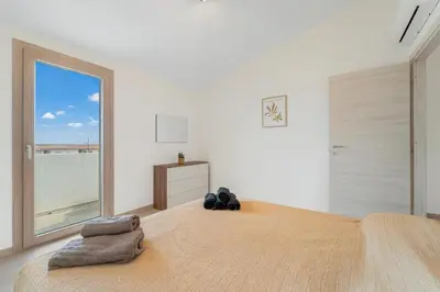 Letto o letti in una camera di Villa Bianca