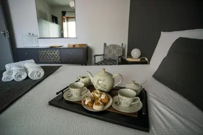 Letto o letti in una camera di Casa Scano