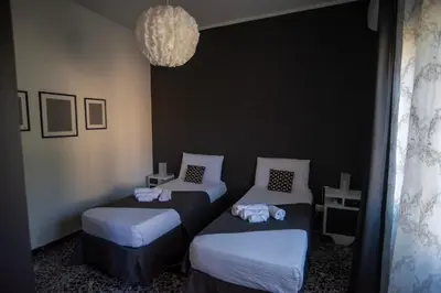 Letto o letti in una camera di Casa Scano