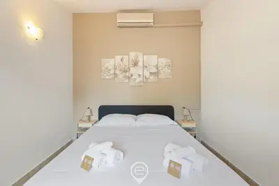 Letto o letti in una camera di Villa Eleonora