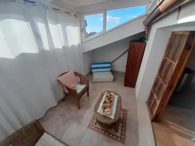 Area soggiorno di Appartement à 300 m de la mer