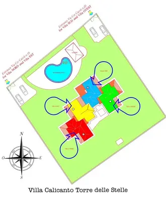 Planimetria di Villa Calicanto in esclusiva