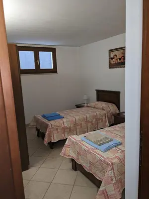 Letto o letti in una camera di Casa Diego