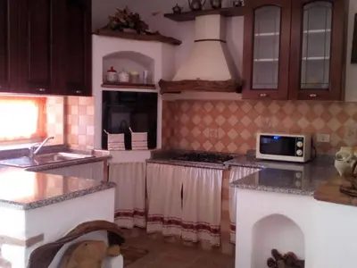 Cucina o angolo cottura di Appartamento MareMontagna
