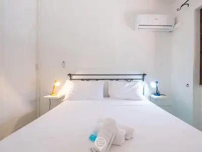 Letto o letti in una camera di Casa di Marco
