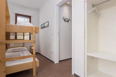 Letto o letti in una camera di Villa Toschi