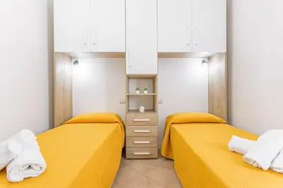 Letto o letti in una camera di Villa Tronciu