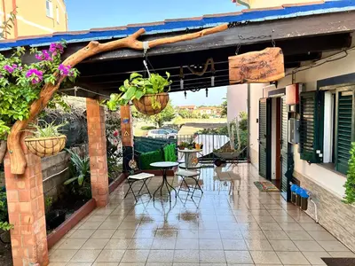 Patio o area all'aperto di B&B Ginepro blu