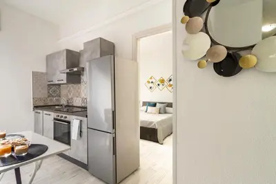 Cucina o angolo cottura di Cagliari Center - San Benedetto House 2