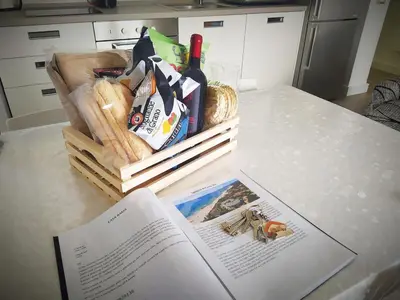 Cucina o angolo cottura di VILLA RAMA vista mare,biancheria,wifi,tax incluse
