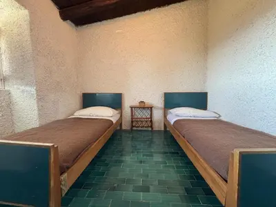 Letto o letti in una camera di Hilltop Sardinian villa - 350m from a wild cove
